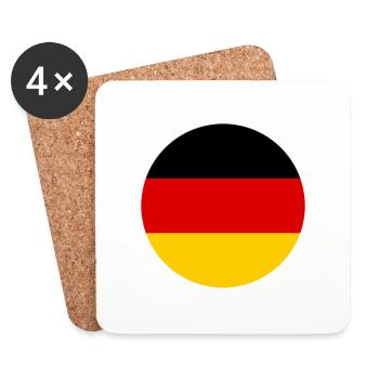 Meine Heimat ist LEINEFELDE-WORBIS - Untersetzer (4er-Set) - Weiß - Vorne