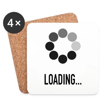 LOADING ... - Coasters (set of 4) - white - Front