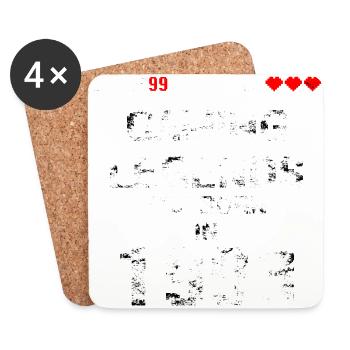 légende de jeu 1993 - Dessous de verre (lot de 4) - blanc - Devant