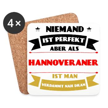 Perfekter Hannoveraner - Hannover Deutschland DE - Untersetzer (4er-Set) - Weiß - Vorne