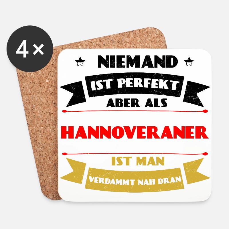 Perfekter Hannoveraner - Hannover Deutschland DE - Untersetzer (4er-Set) - Weiß