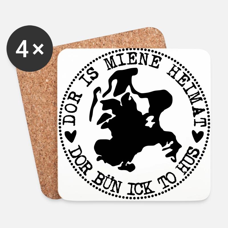 ruegen heimat - Untersetzer (4er-Set) - Weiß