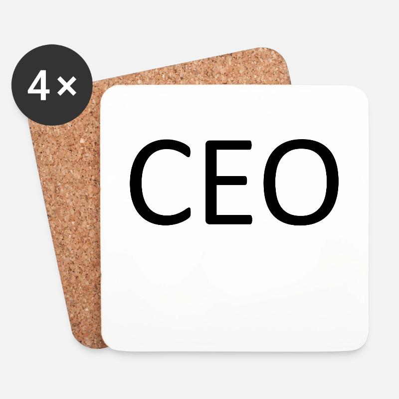 CEO - Untersetzer (4er-Set) - Weiß