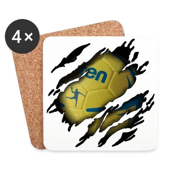 Handball in me - Coasters (set of 4) - white - Front