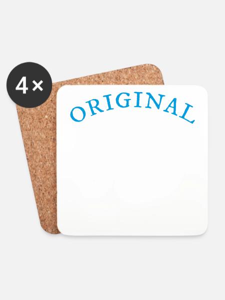 Original 100% Günter, Geschenk, - Untersetzer (4er-Set) - Weiß