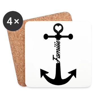 Family - Coasters (set of 4) - white - Front