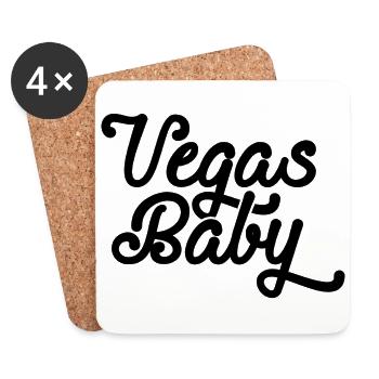 VEGAS BEBE - pari Las Vegas - Dessous de verre (lot de 4) - blanc - Devant
