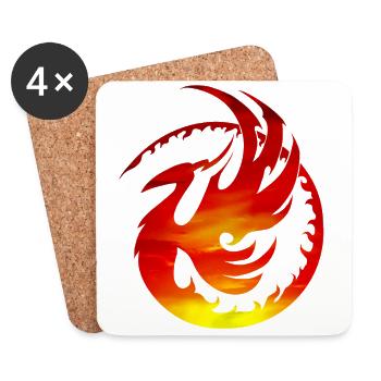 Escouade de Phoenix - Dessous de verre (lot de 4) - blanc - Devant