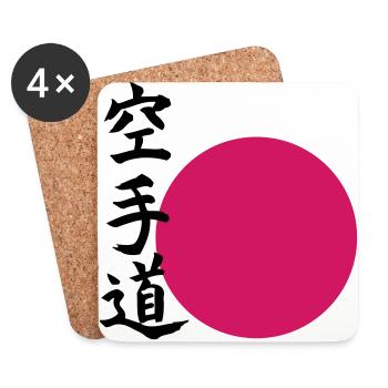 Karate do - Orient - Coasters (set of 4) - white - Front