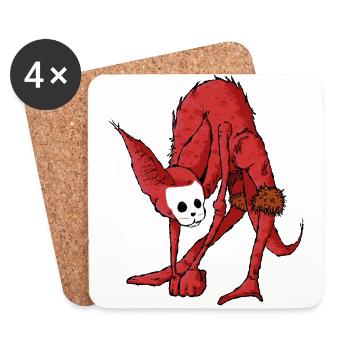 Léopold J. O'Carthy - Coasters (set of 4) - white - Front