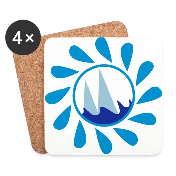 Sailing sailboat sailing ship boat sailing ship - Coasters (set of 4) - white - Front