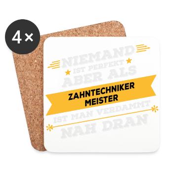 Dental technician professional gift - Coasters (set of 4) - white - Front