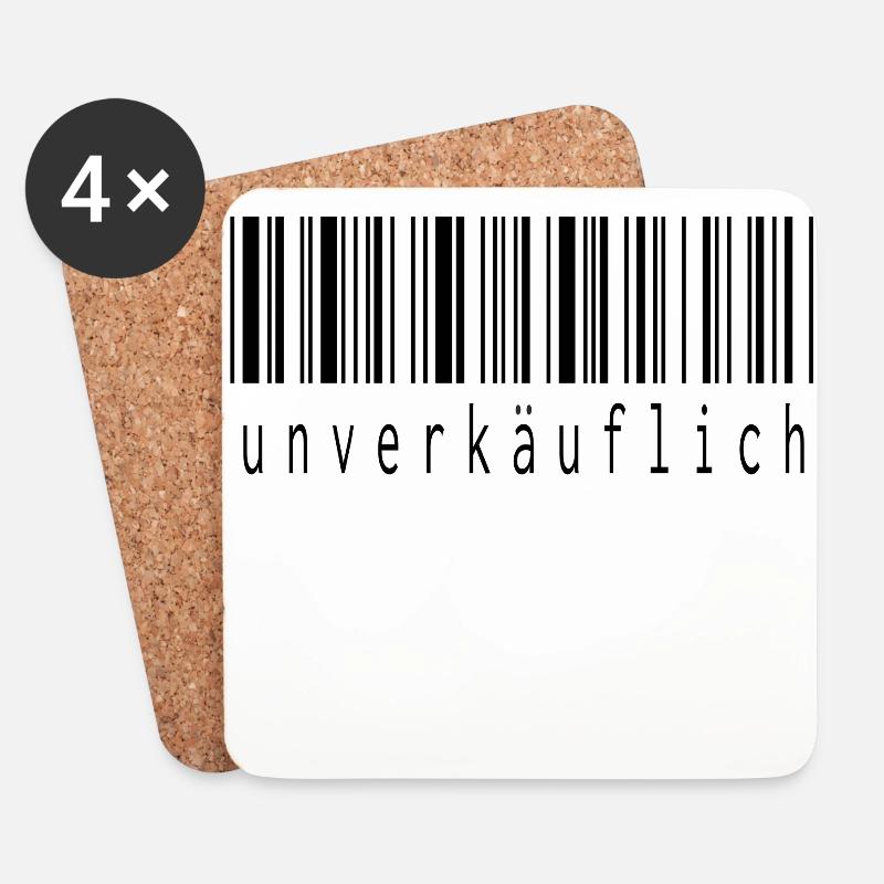 unverkäuflich - Untersetzer (4er-Set) - Weiß