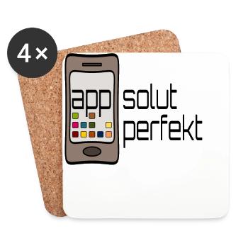 (app)solut perfekt - Untersetzer (4er-Set) - Weiß - Vorne