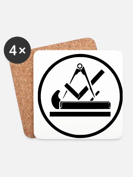 tischler3 - Coasters (set of 4) - white