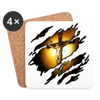 Jesus 2 in me - Coasters (set of 4) - white - Front