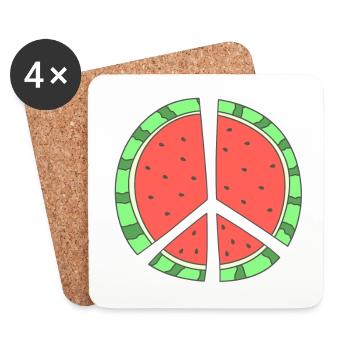 la paix Sandia - Dessous de verre (lot de 4) - blanc - Devant