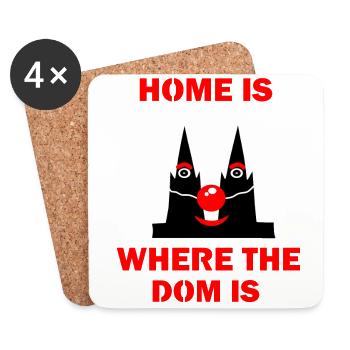 Kölsch Köln Kölle Dom Karneval Alaaf Sex Home Nase - Untersetzer (4er-Set) - Weiß - Vorne