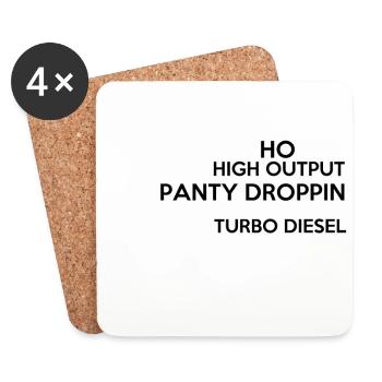 Turbo Diesel Cummins gift - Coasters (set of 4) - white - Front