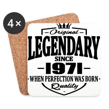 Legendary since 1971 - Coasters (set of 4) - white - Front
