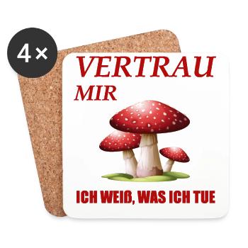 Vertrau mir - ich weiß, was ich tue - Untersetzer (4er-Set) - Weiß - Vorne