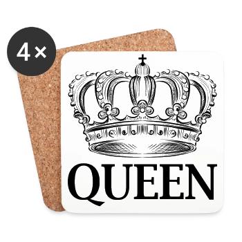 Queen - Untersetzer (4er-Set) - Weiß - Vorne