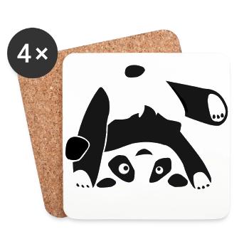 Panda, Bear - Coasters (set of 4) - white - Front
