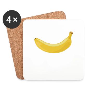 Banana Shirt Design Das perfekte Minion Geschenk - Untersetzer (4er-Set) - Weiß - Vorne