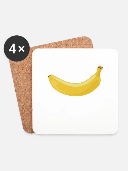 Banana Shirt Design The perfect Minion gift - Coasters (set of 4) - white