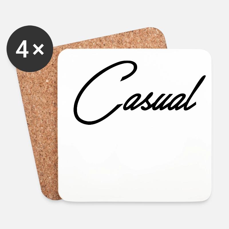 Casual - Untersetzer (4er-Set) - Weiß