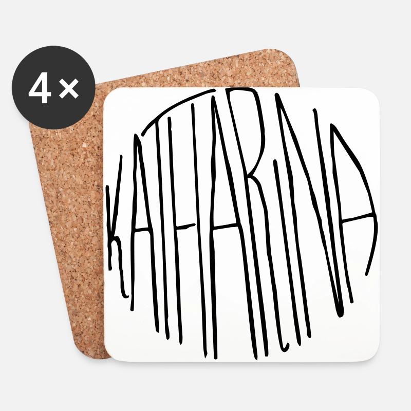Katharina Geschenk - Untersetzer (4er-Set) - Weiß