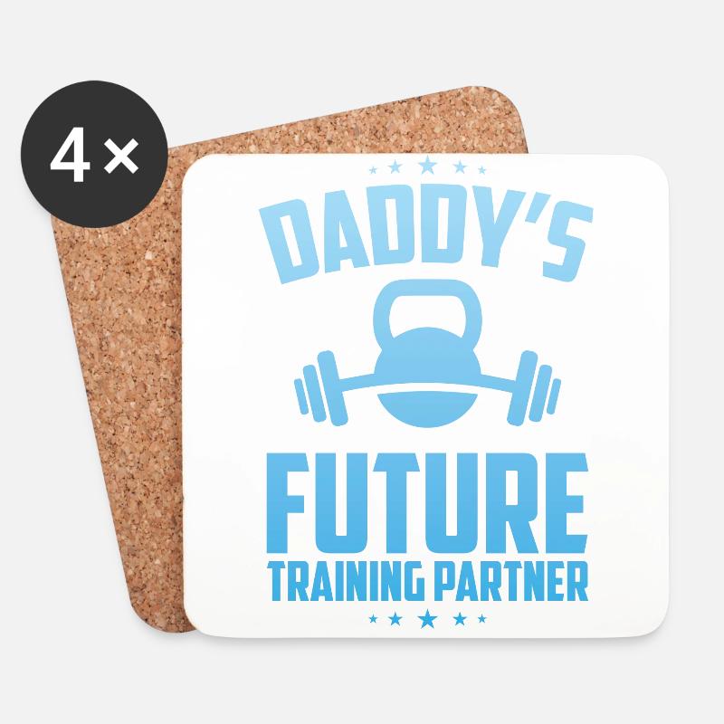 Daddys - Untersetzer (4er-Set) - Weiß