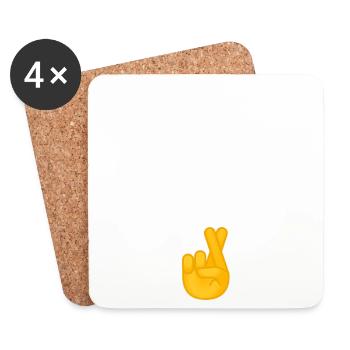 DEMAIN, J’ARRÊTE ! PROMIS ! - Dessous de verre (lot de 4) - blanc - Devant