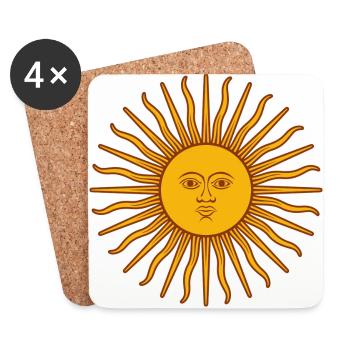 Sun - Coasters (set of 4) - white - Front