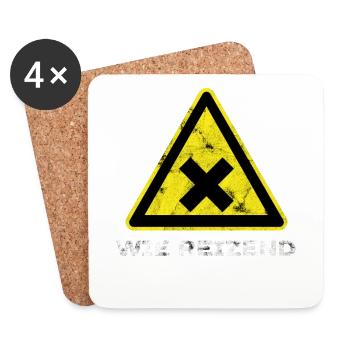 Wie Reizend Chemie Wissenschaft Witz Geschenk Idee - Untersetzer (4er-Set) - Weiß - Vorne