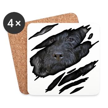 Labradoodle in mir - Untersetzer (4er-Set) - Weiß - Vorne