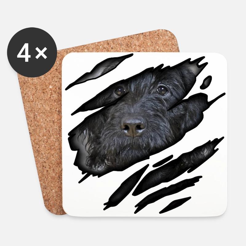 Labradoodle in mir - Untersetzer (4er-Set) - Weiß