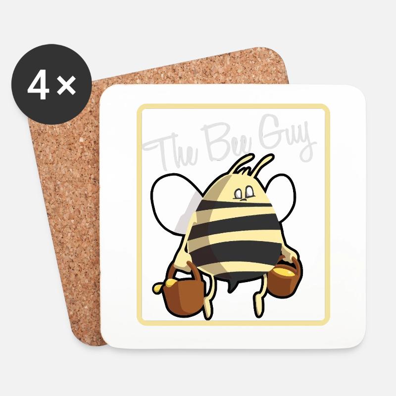 the bee guy - Untersetzer (4er-Set) - Weiß