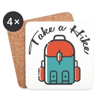 take a hike - Untersetzer (4er-Set) - Weiß - Vorne
