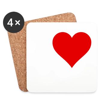 I love New York - Coasters (set of 4) - white - Front
