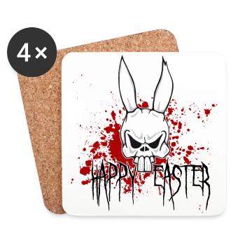 scary easter - Coasters (set of 4) - white - Front