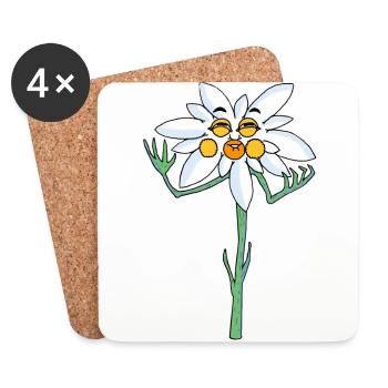 edelweiss - Coasters (set of 4) - white - Front