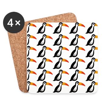TUCAN collection - Coasters (set of 4) - white - Front