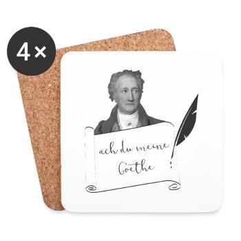 ach du meine Goethe - Untersetzer (4er-Set) - Weiß - Vorne