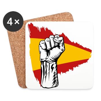 espana 1 - Dessous de verre (lot de 4) - blanc - Devant