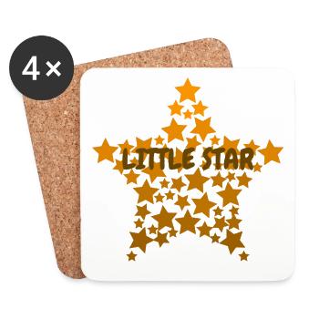PETITE ÉTOILE - Dessous de verre (lot de 4) - blanc - Devant