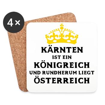 KÄRNTEN - Untersetzer (4er-Set) - Weiß - Vorne