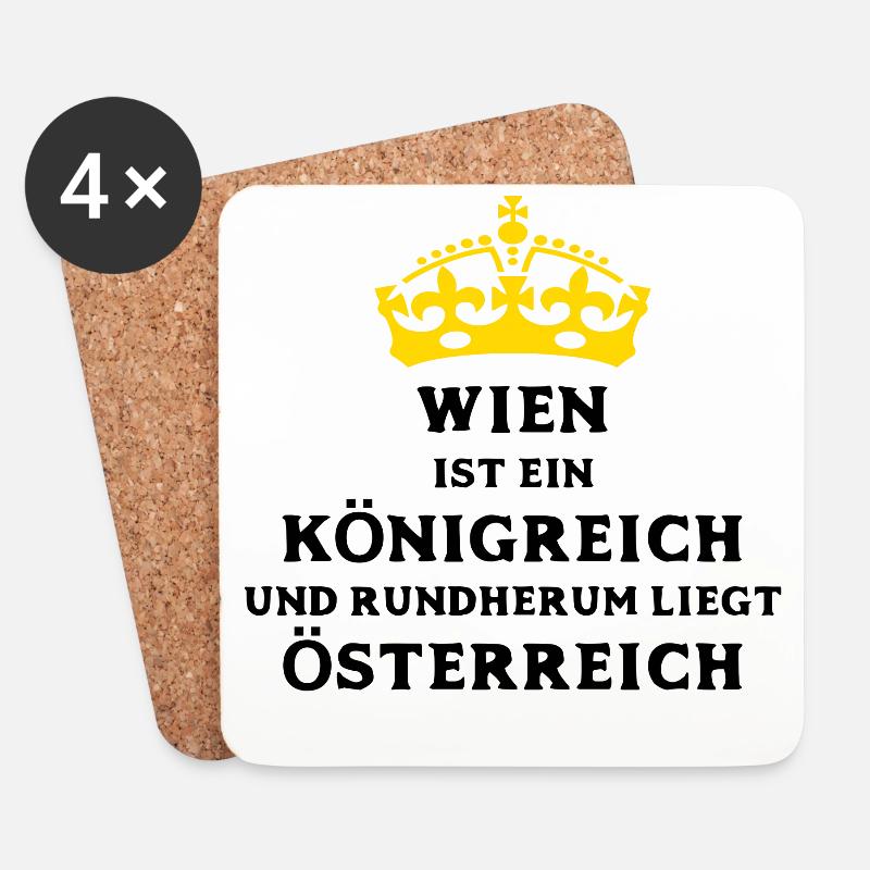 WIEN - Untersetzer (4er-Set) - Weiß