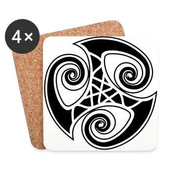 Celtic - Coasters (set of 4) - white - Front