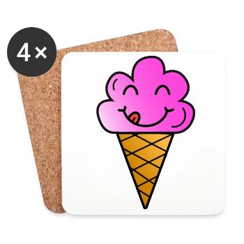 Eis - Untersetzer (4er-Set) - Weiß - Vorne
